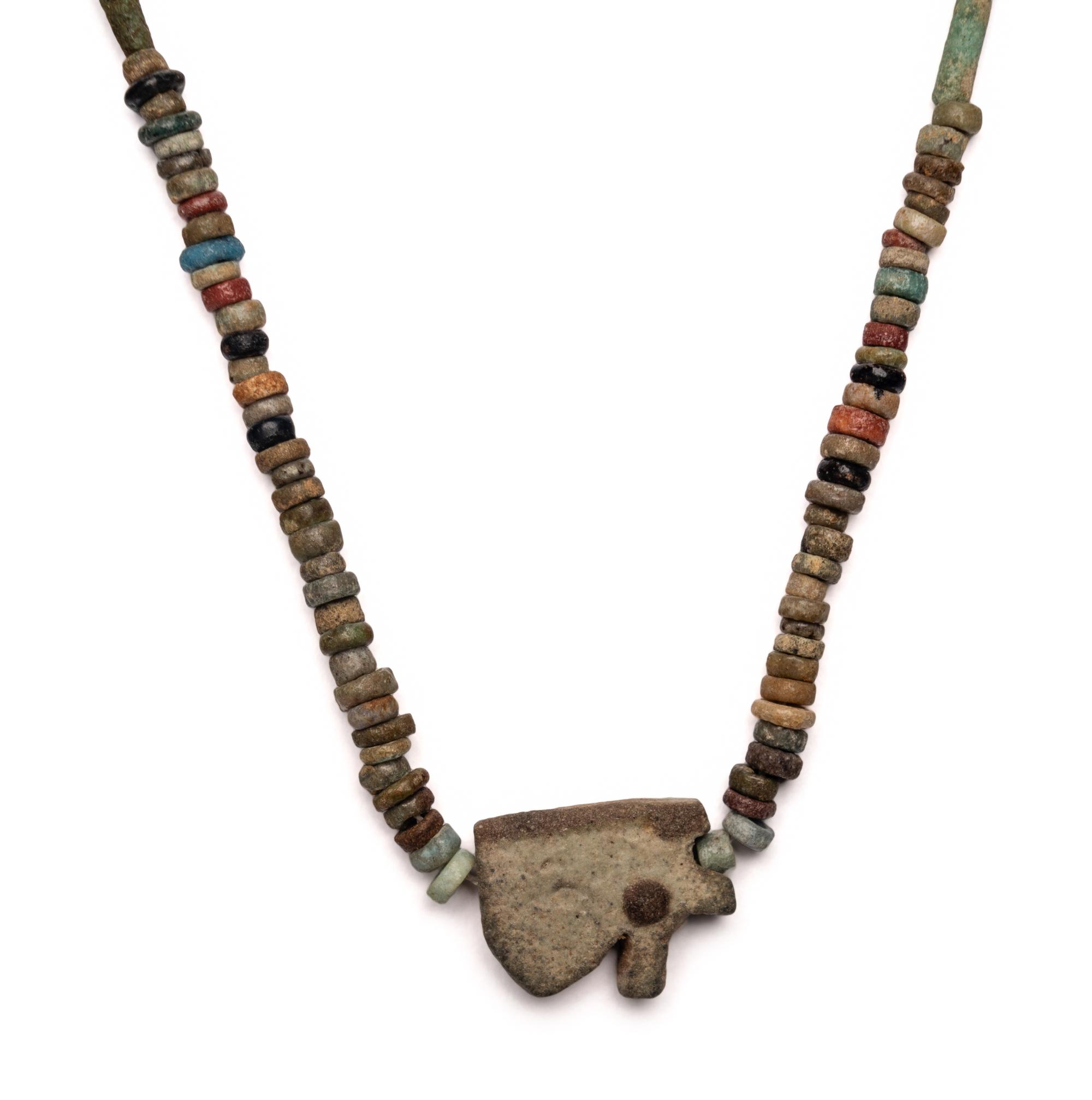 Two Egyptian Bead and Faience Necklaces