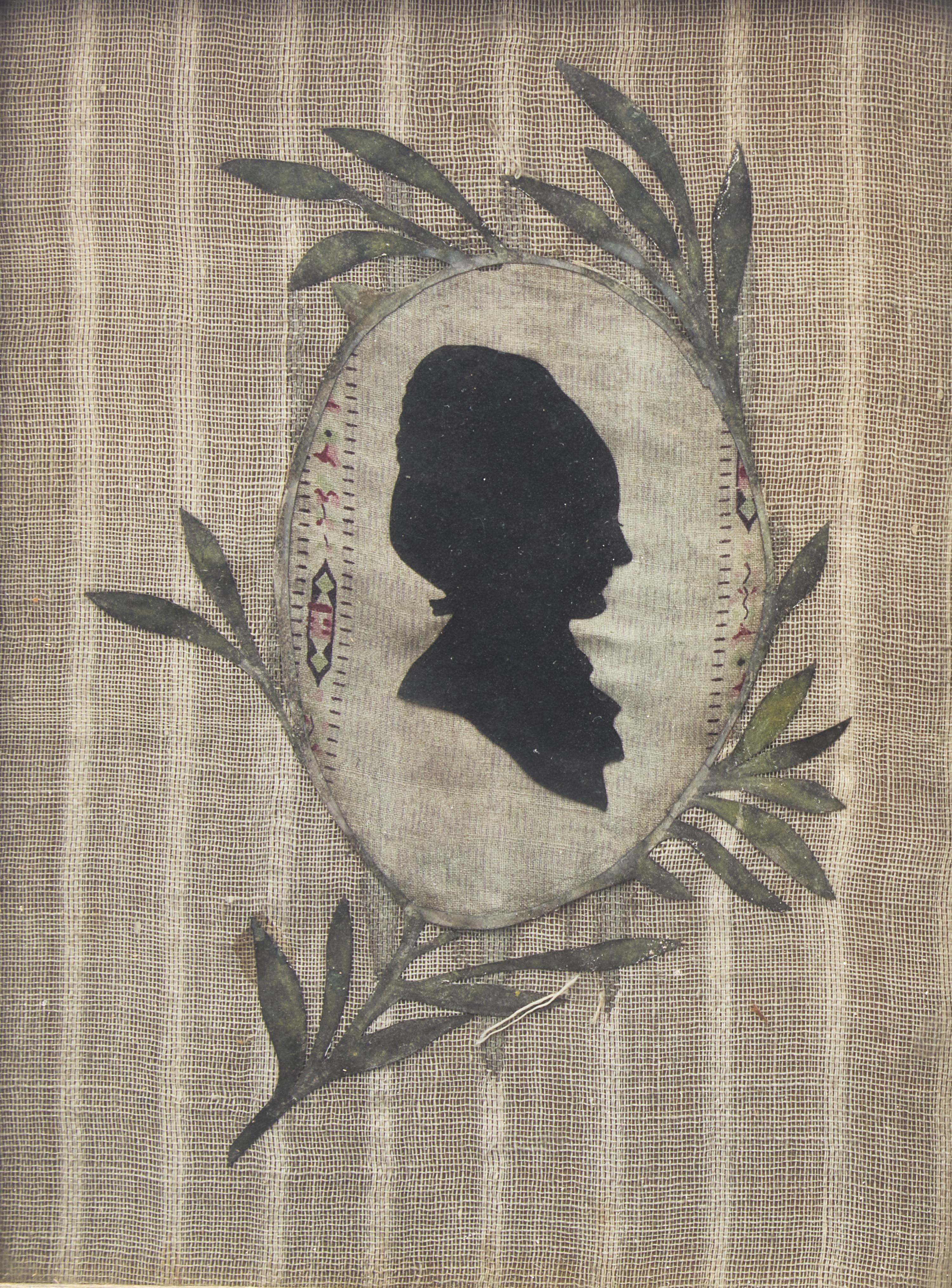 Anglo-Continental School 18th Century, Two Silhouette Profile Portraits: A Lady and Gentleman