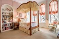 A Pair of Louis XV Style Parquetry Marble-Top Side Tables