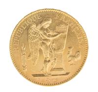 France Third Republic (1909 CE), Gold 100 Franc — Gold 100 Franc - 'A' Paris