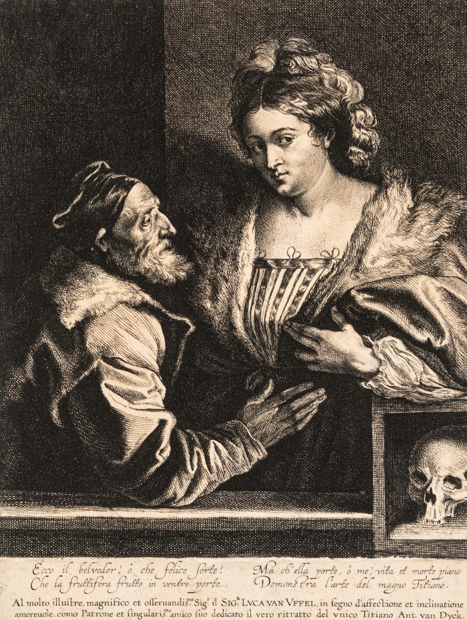 A Group of Works by Various Artists, , A group of 4 works: Titian and His Mistress by Sir Anthony Van Dyck (Flemish, 1599-1641), Jesus