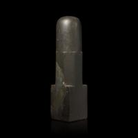 A Khmer Stone Lingam, C. 12th-13th Century 十二-十三世紀 高棉石雕林伽