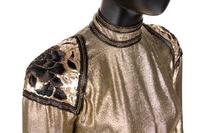 Christian Dior Haute Couture Lamé Wrap Dress, Fall/Winter 1981