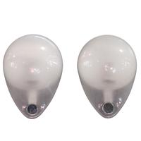 A Pair of Mid-Century Plastic Sconces 8" W x 5" D x 11.5" H — Italy, Mid-20th Century
