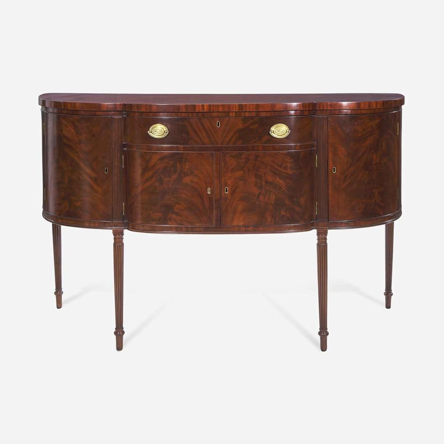 A Federal carved mahogany sideboard Attributed to Henry Connelly (1770-1826), Philadelphia, PA, circa 1805