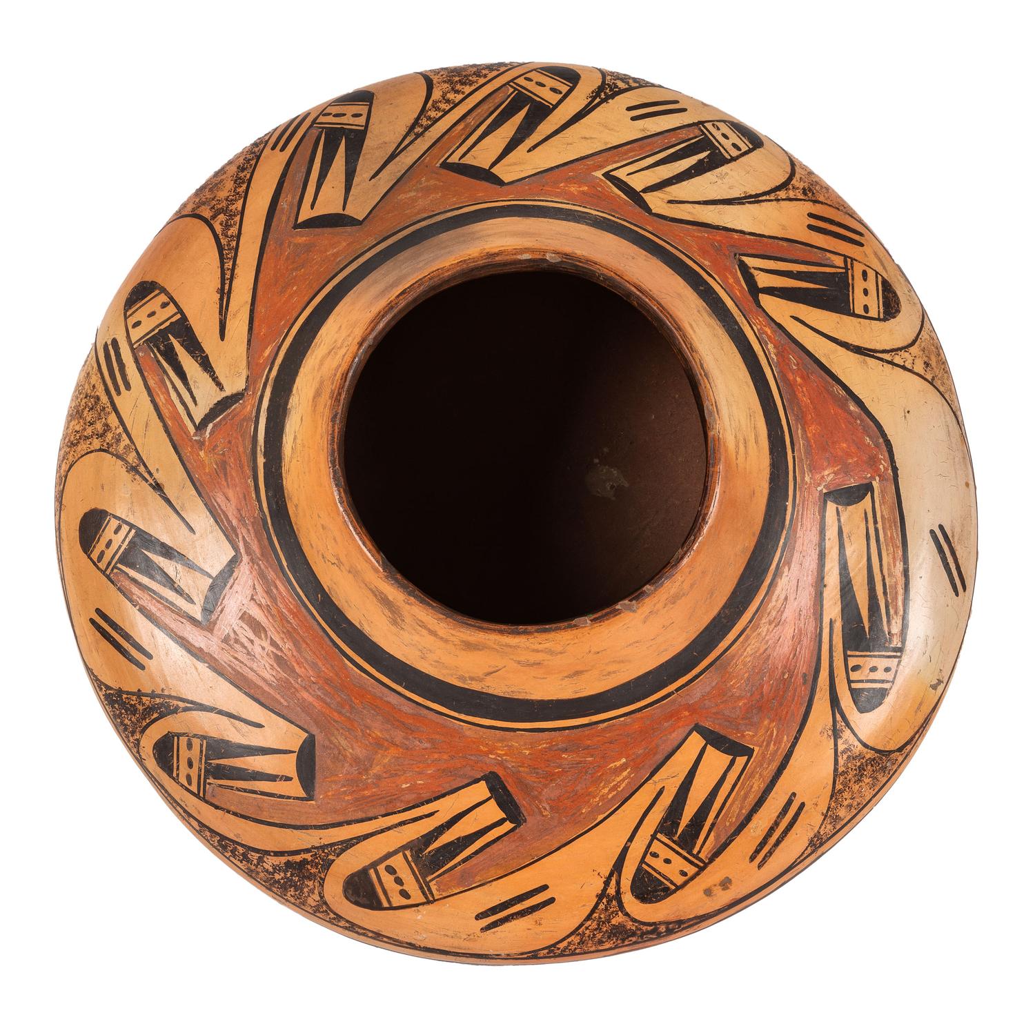 Pottery Jar, with Migration Pattern