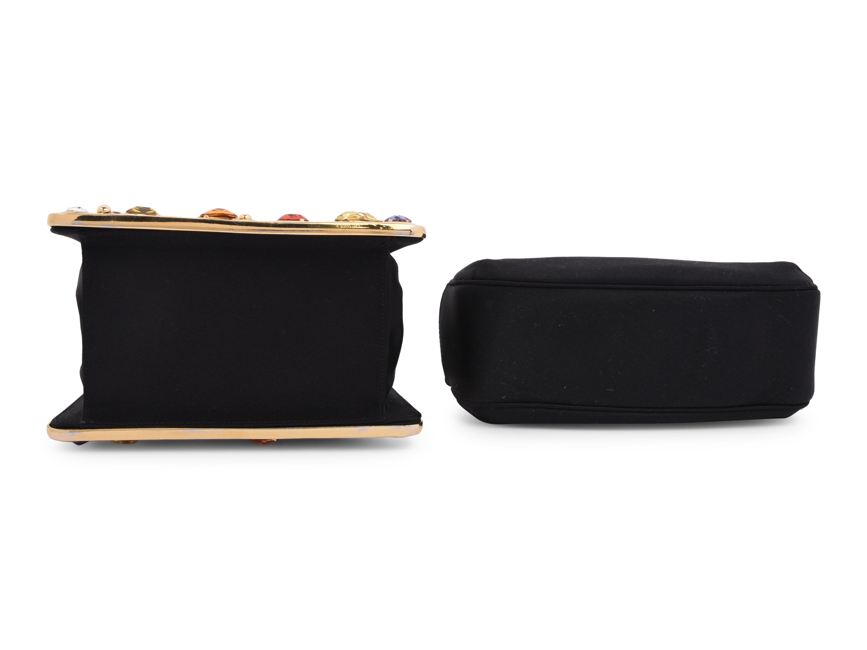 Two Judith Leiber Jeweled Satin Hand Bags