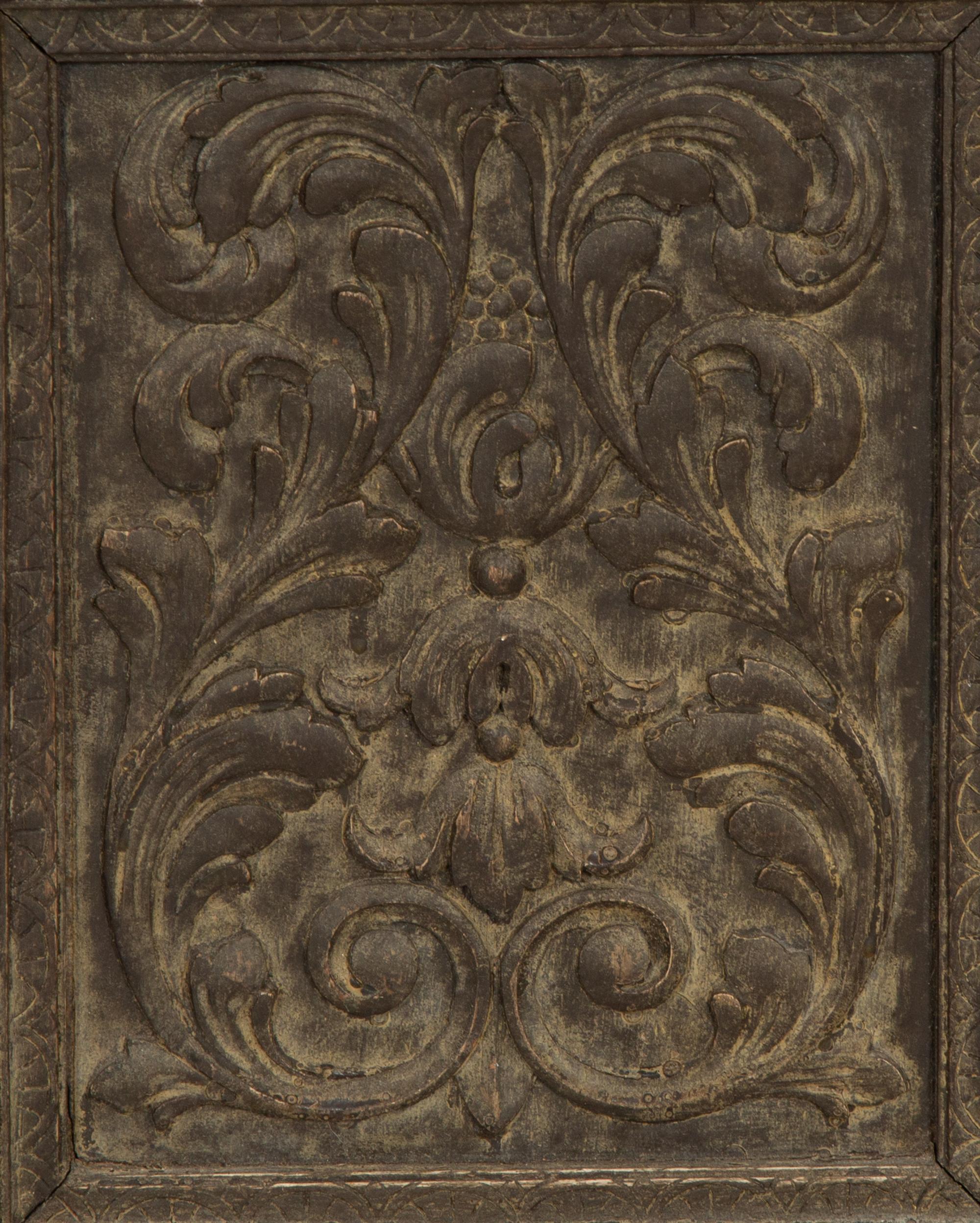 A Minzner Carved Oak Jacobean Style Side Board