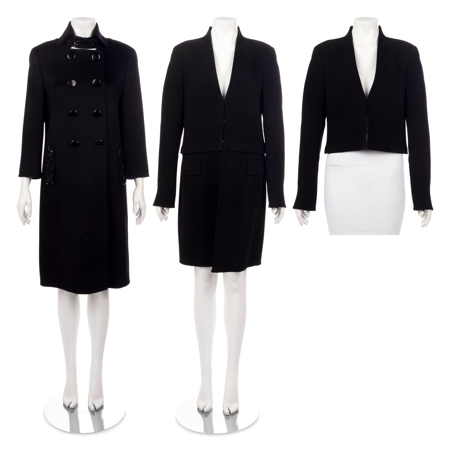 Three Designer Coats: Two Akris, One Giorgio Armani