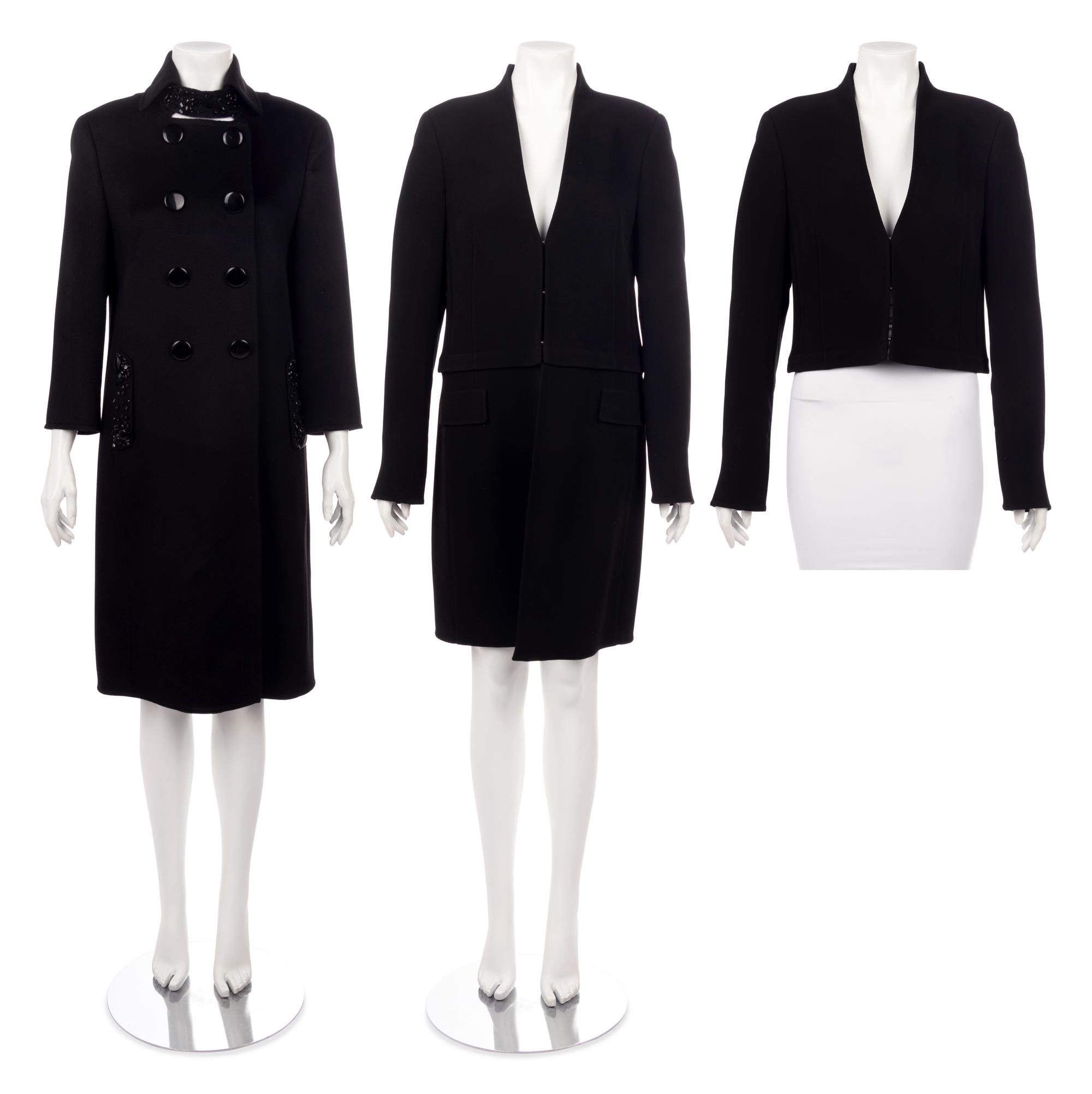 Three Designer Coats: Two Akris, One Giorgio Armani