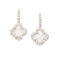 WHITE GOLD AND DIAMOND EARRINGS