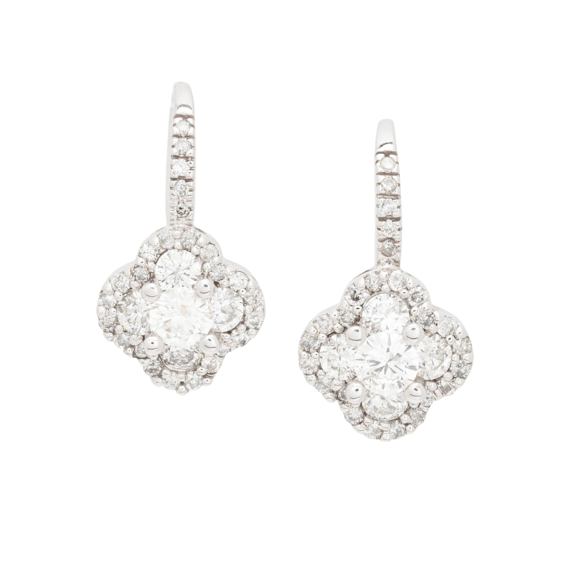 WHITE GOLD AND DIAMOND EARRINGS