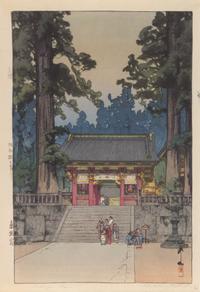 Hiroshi Yoshida, (1876-1950), Toshogu Shrine, Yomei Gate from the series Korea and Manchuria, each dated Showa 12, corresponding to yea