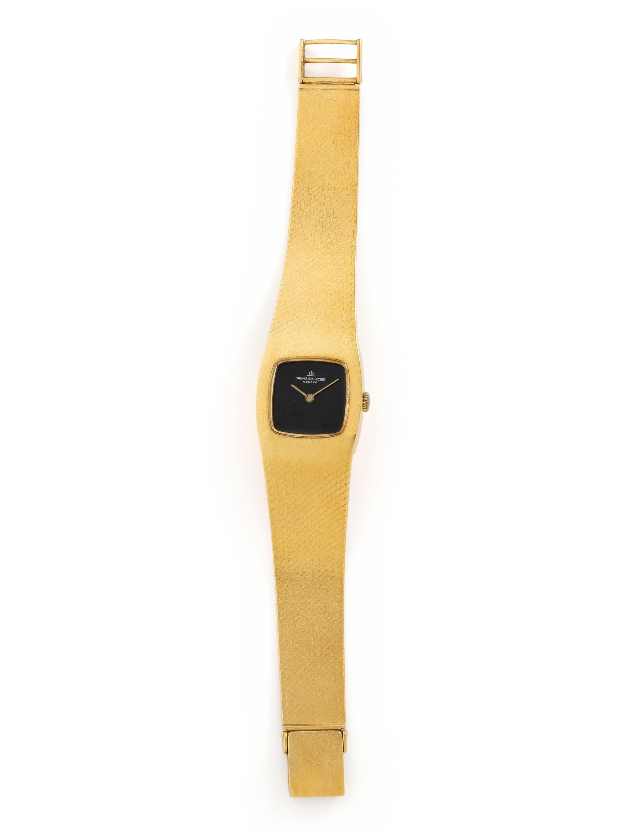 BAUME & MERCIER, YELLOW GOLD WATCH