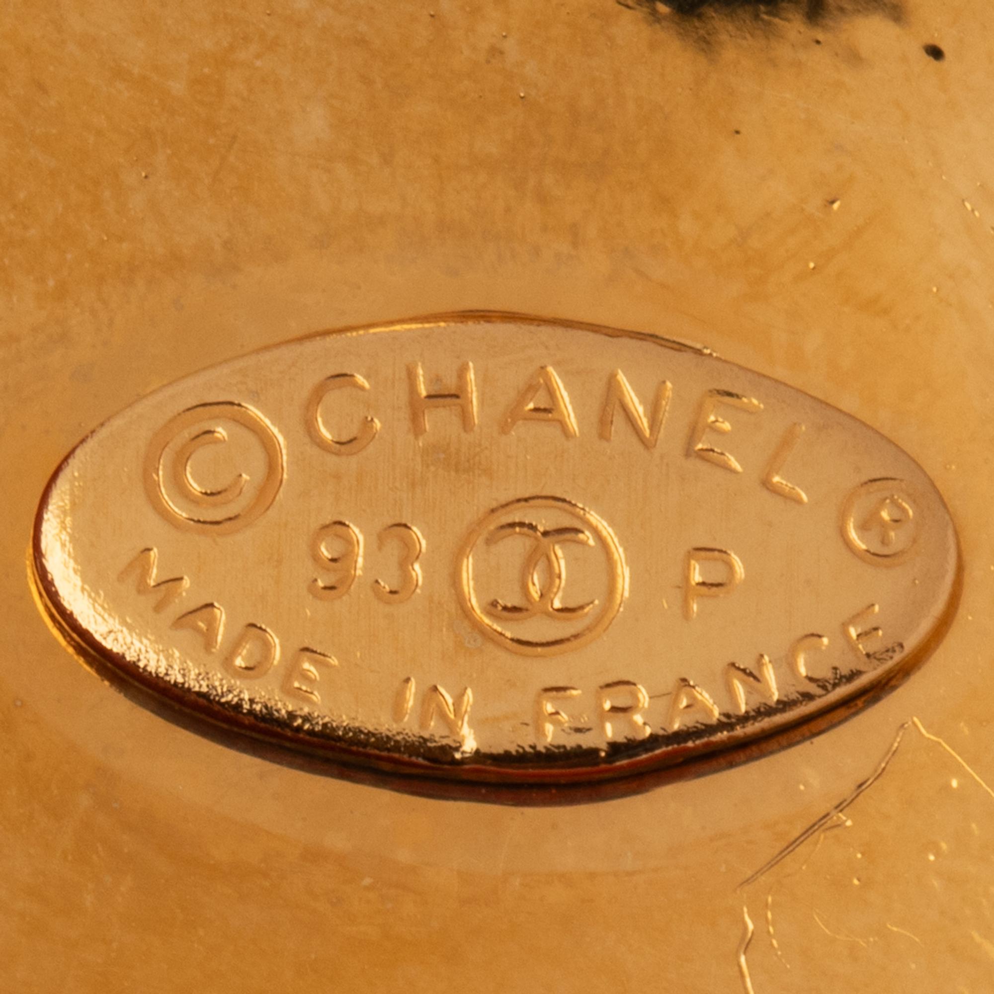 Chanel, CC Heart Ear Clips, 1993