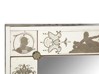 A Neoclassical Style Etched Glass Mirror