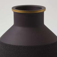 Three Wedgwood Black Basalt Design 63 Vases UK, 1960