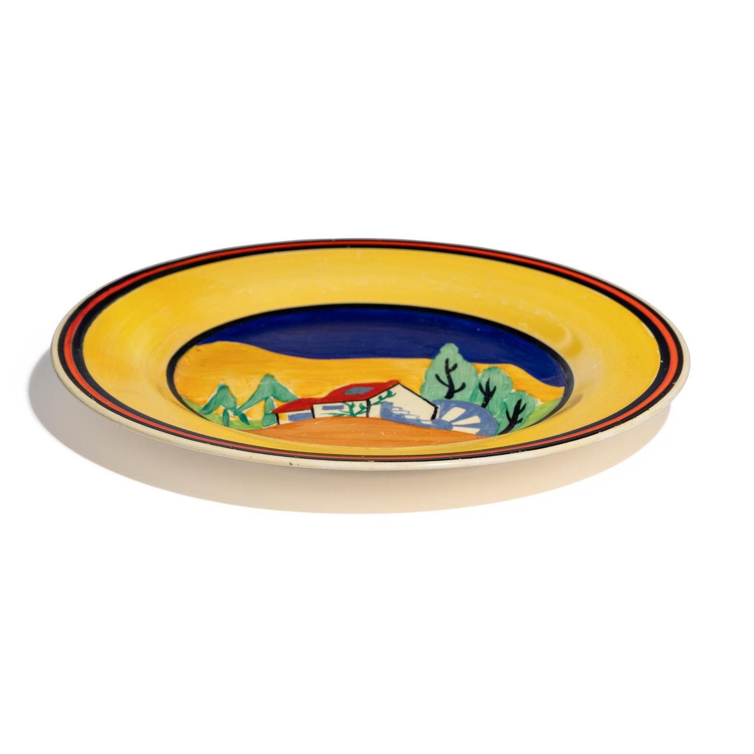 Clarice Cliff (English, 1899-1972) — Lugano pattern plate