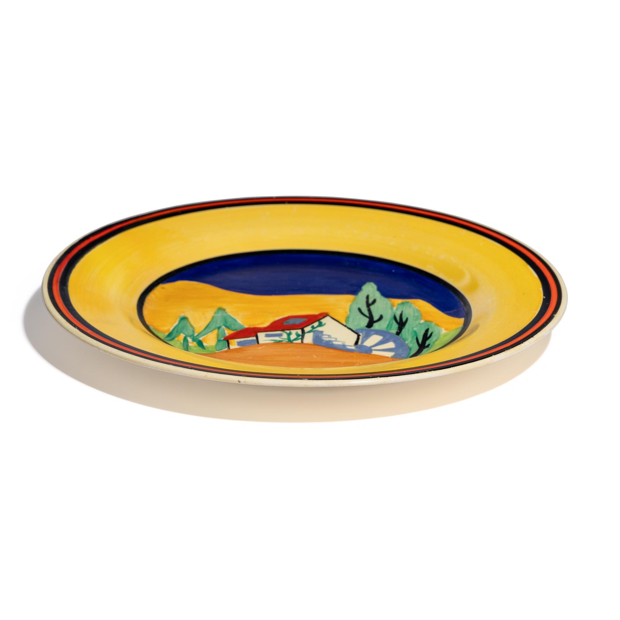 Clarice Cliff (English, 1899-1972) — Lugano pattern plate