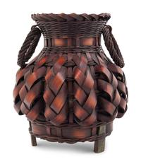 A Bamboo Flowering Basket