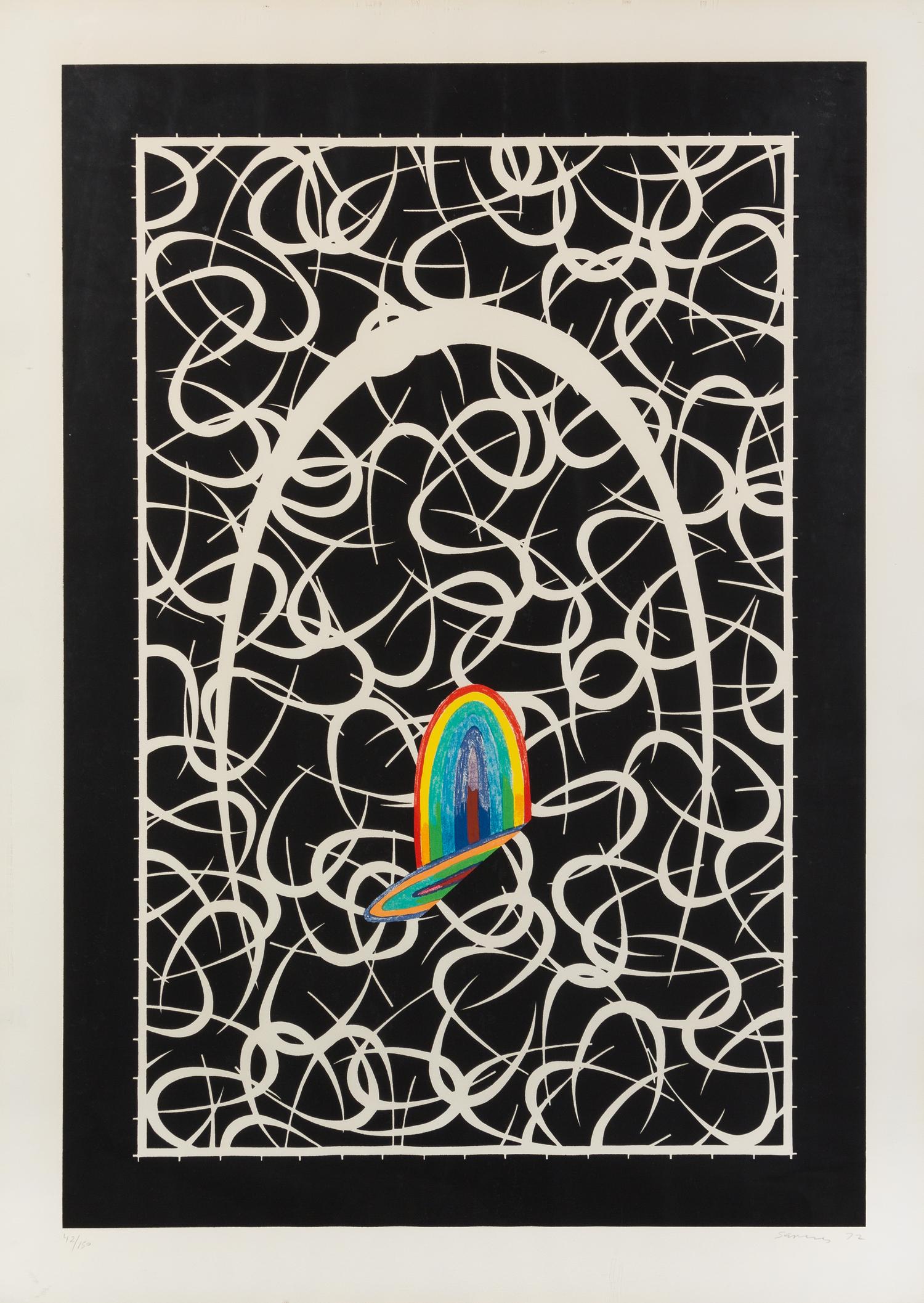 Lucas Samaras, (American, b. 1927), Ribbon and Hook, 1972 (a pair of works)