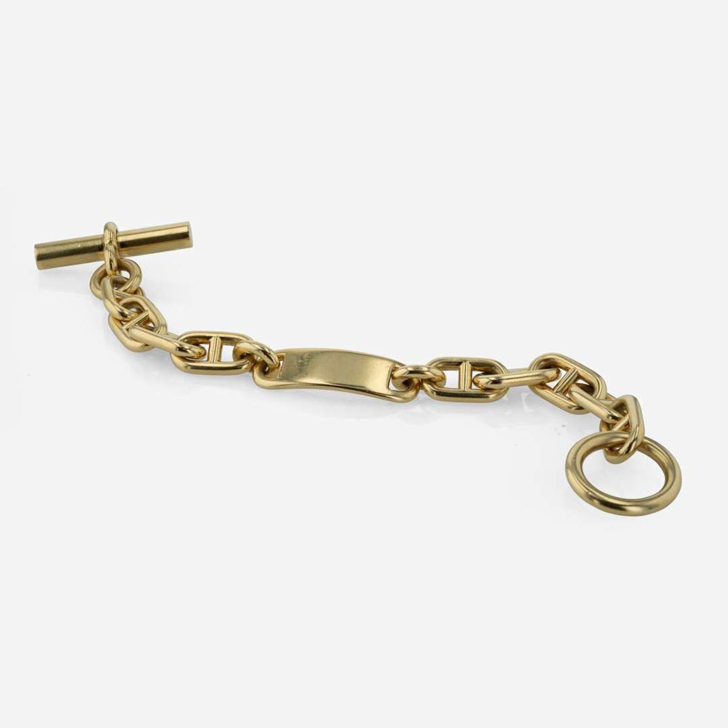 An 18K Yellow Gold Hermes "Chaine D'Ancre" Link Bracelet