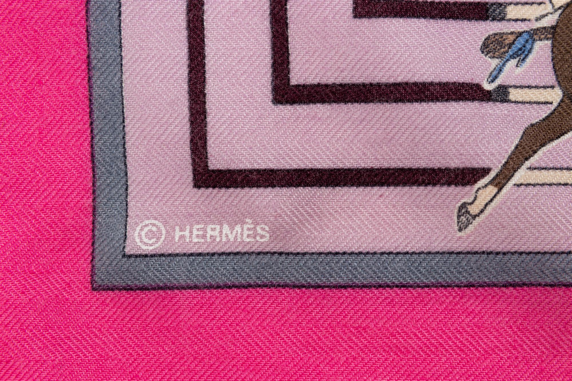Hermès 140cm Cashmere & Silk Shawl, Kermit Oliver