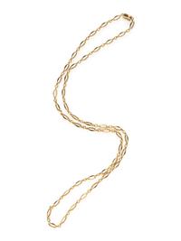 YELLOW GOLD LONG CHAIN NECKLACE