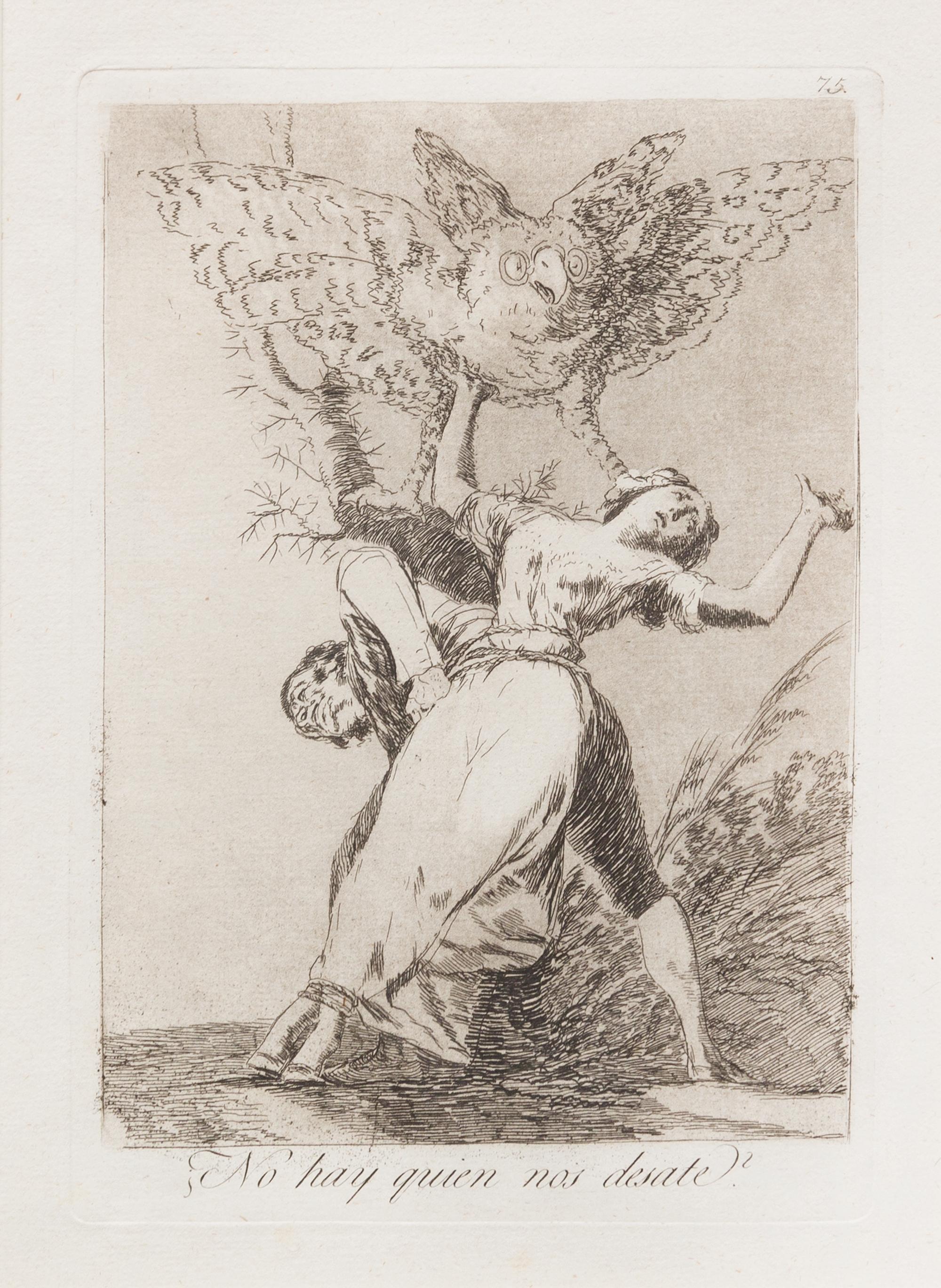 Francisco de Goya, (Spanish, 1746-1828), No te escaparas., Abejor es holgar. and No hay quien nos desate? (pls. 72, 73 and 75 from the