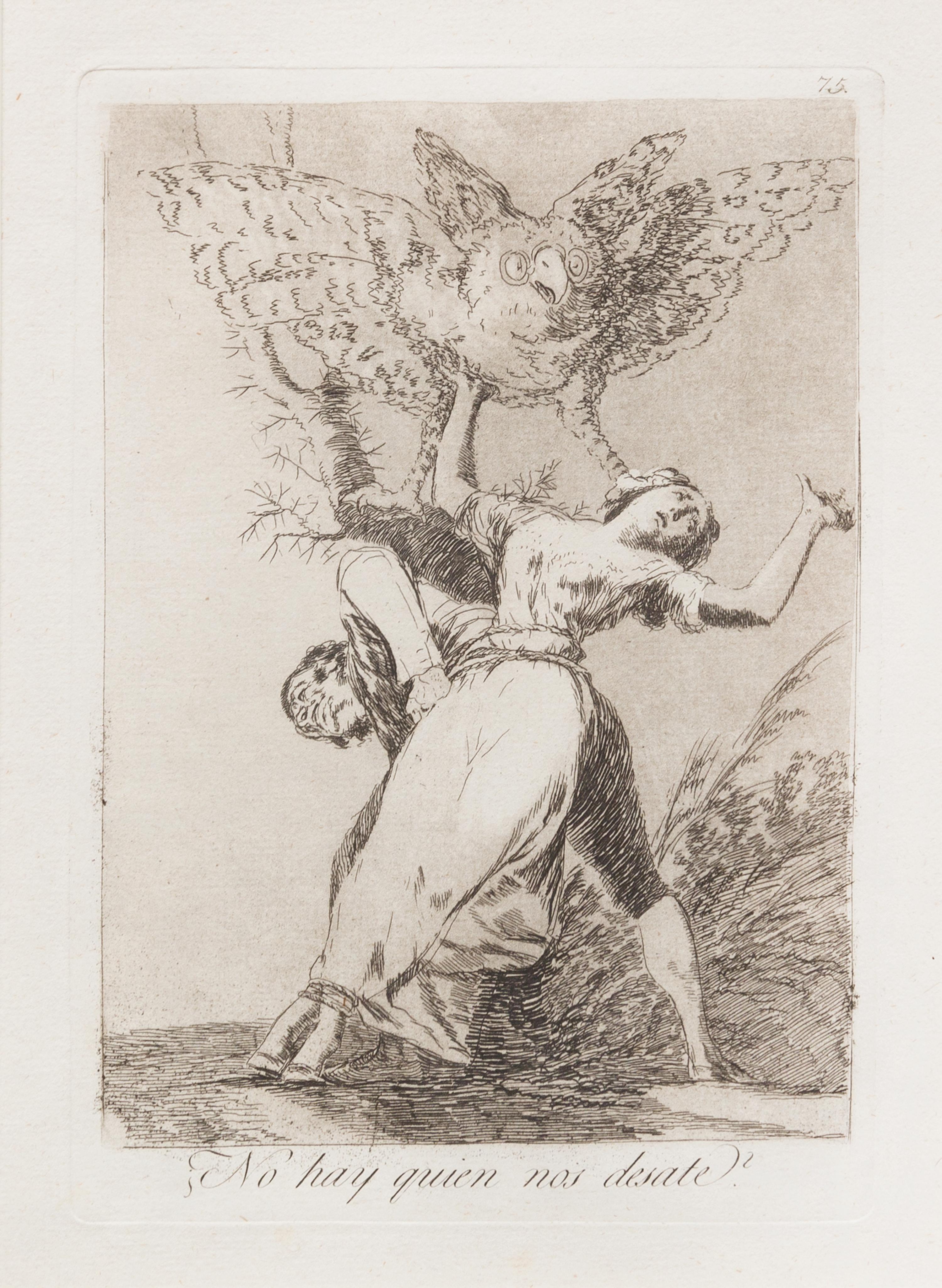 Francisco de Goya, (Spanish, 1746-1828), No te escaparas., Abejor es holgar. and No hay quien nos desate? (pls. 72, 73 and 75 from the