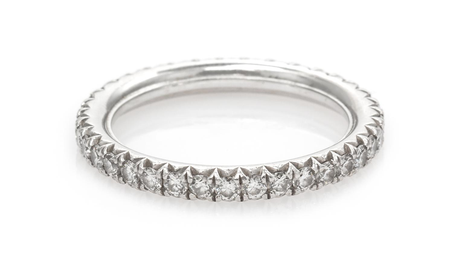 A Platinum and Diamond Eternity Band, 3.30 dwts.