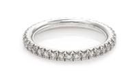 A Platinum and Diamond Eternity Band, 3.30 dwts.