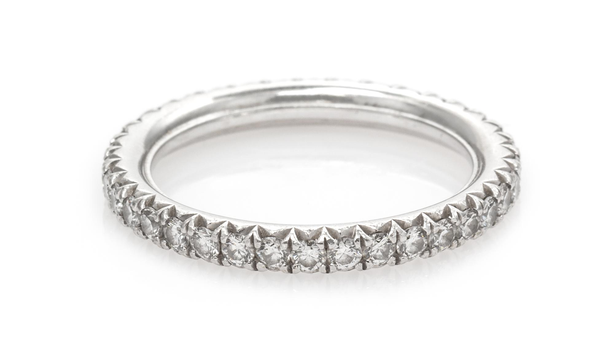 A Platinum and Diamond Eternity Band, 3.30 dwts.