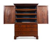 A George III Mahogany Linen Press