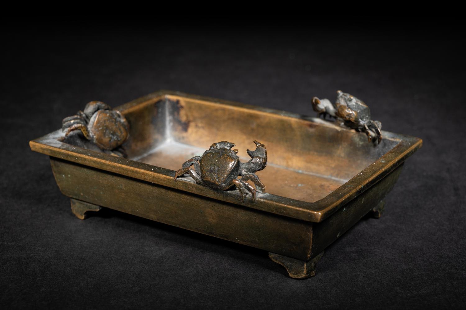 Two Japanese Bronze Incense Burners