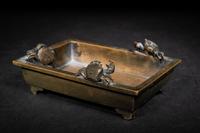 Two Japanese Bronze Incense Burners
