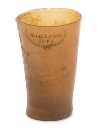 A Carved Horn Cup