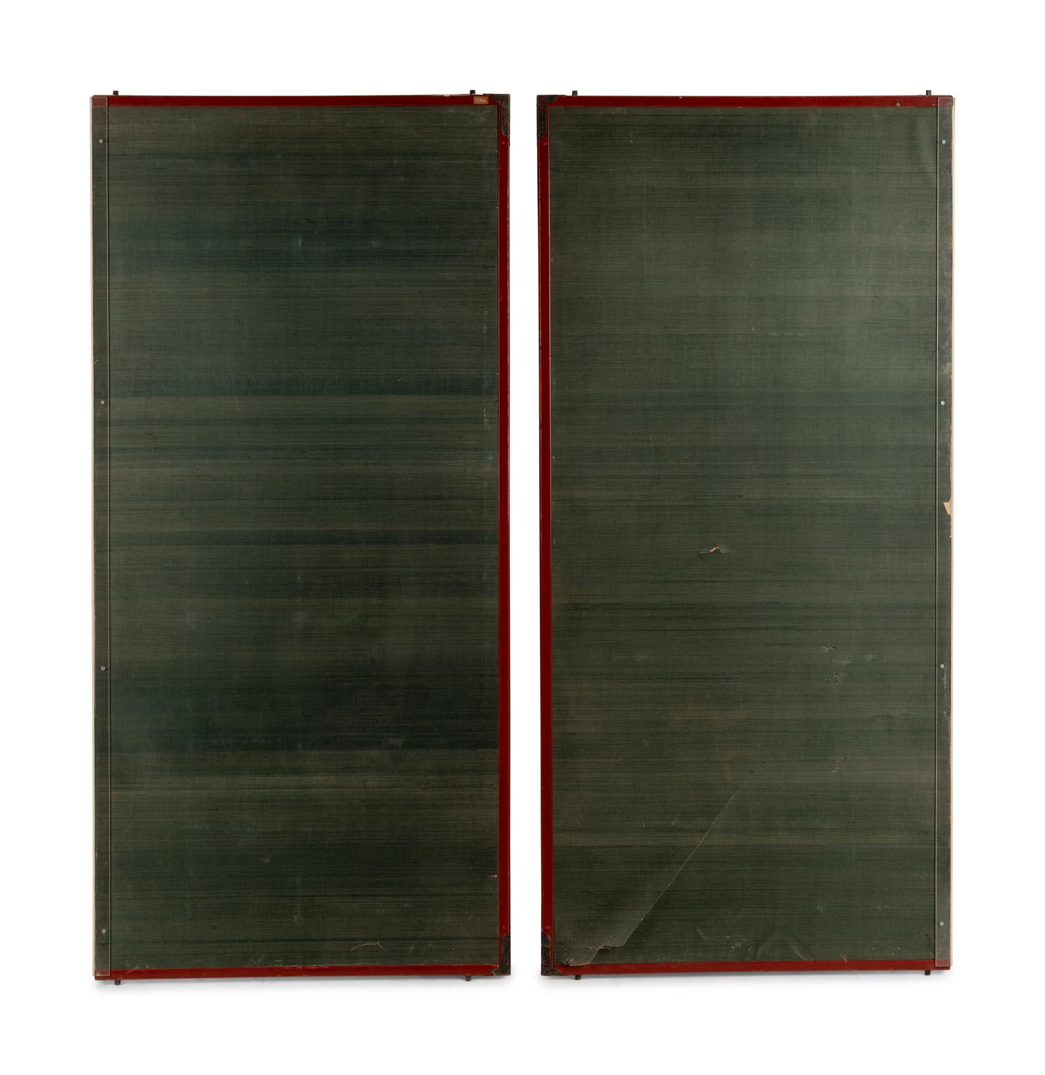 A Japanese Paper Two-Panel Screen