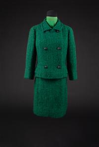 Christian Dior by Marc Bohan Haute Couture Ensemble, Autumn-Winter 1965 — Worn by Olivia de Havilland for a book signing following her release of Every Frenchman Has One.