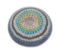 A Massive Murano Close Concentric Millefiori Paperweight Diameter 8 1/2 inches Height: 1 1/2 inches
