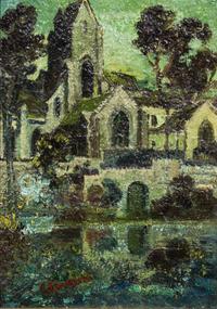 Ernest Lawson, (American/Canadian, 1873-1939), Moonlight, Segovia, Spain