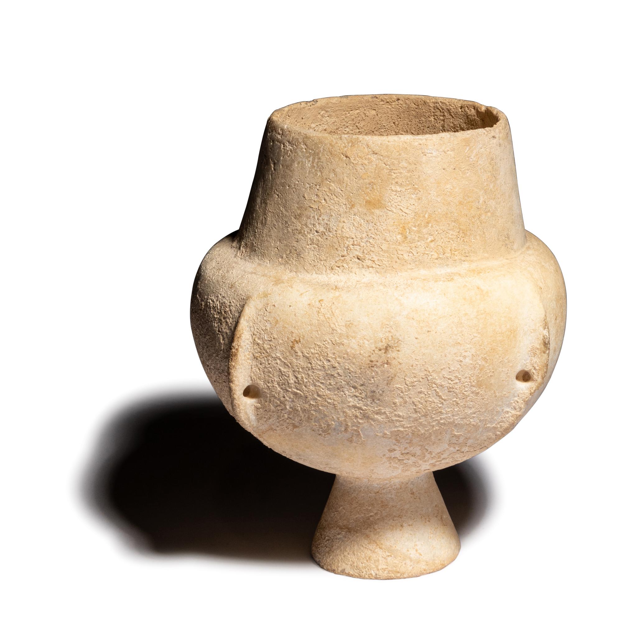 A Cycladic Marble Kandila