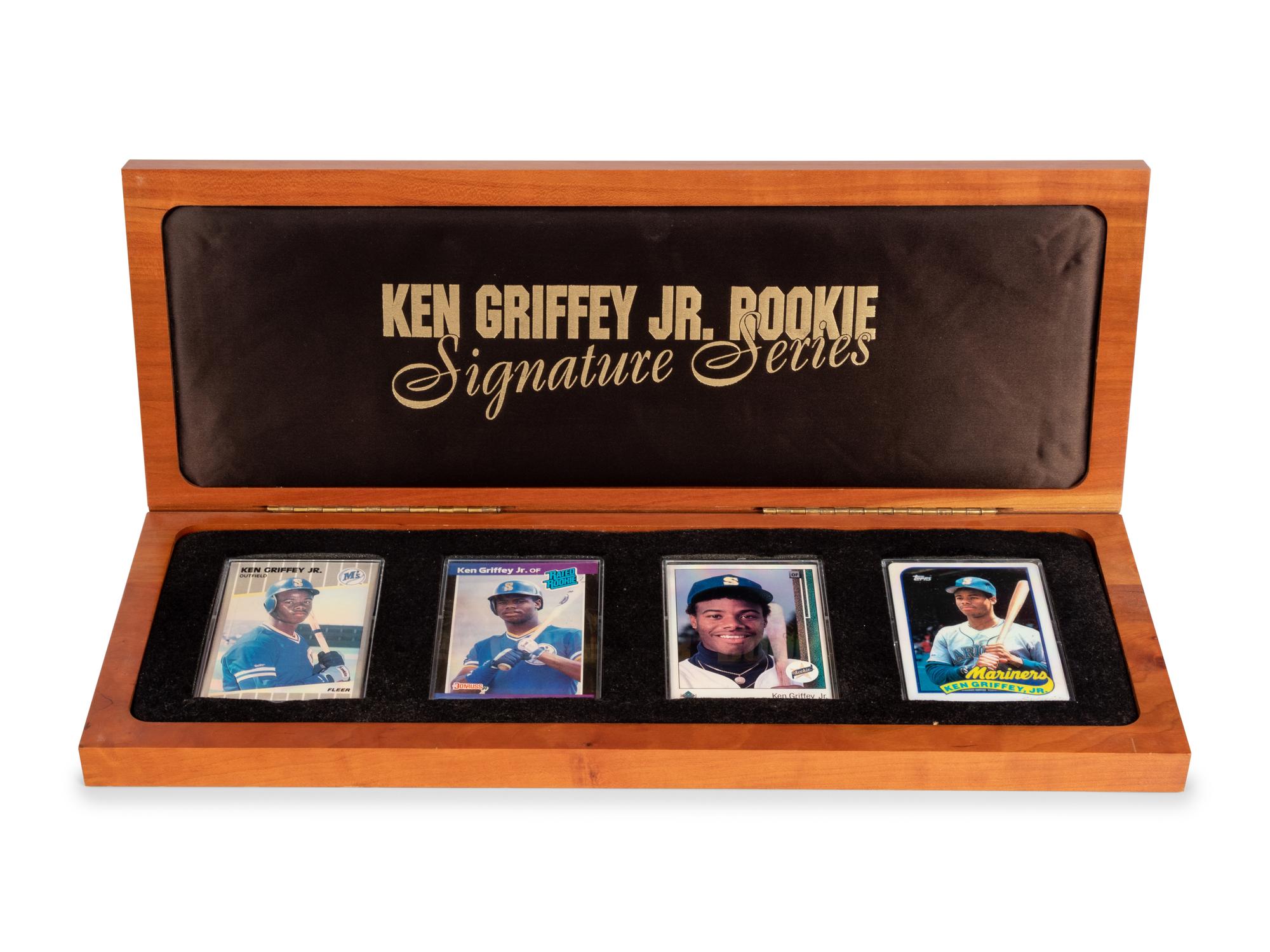 A Ken Griffey Jr. Signature Series Set of Baseball Cards,