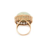 YELLOW GOLD AND JADE RING