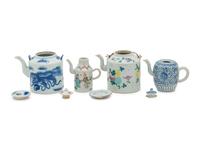 Four Chinese Porcelain Teapots