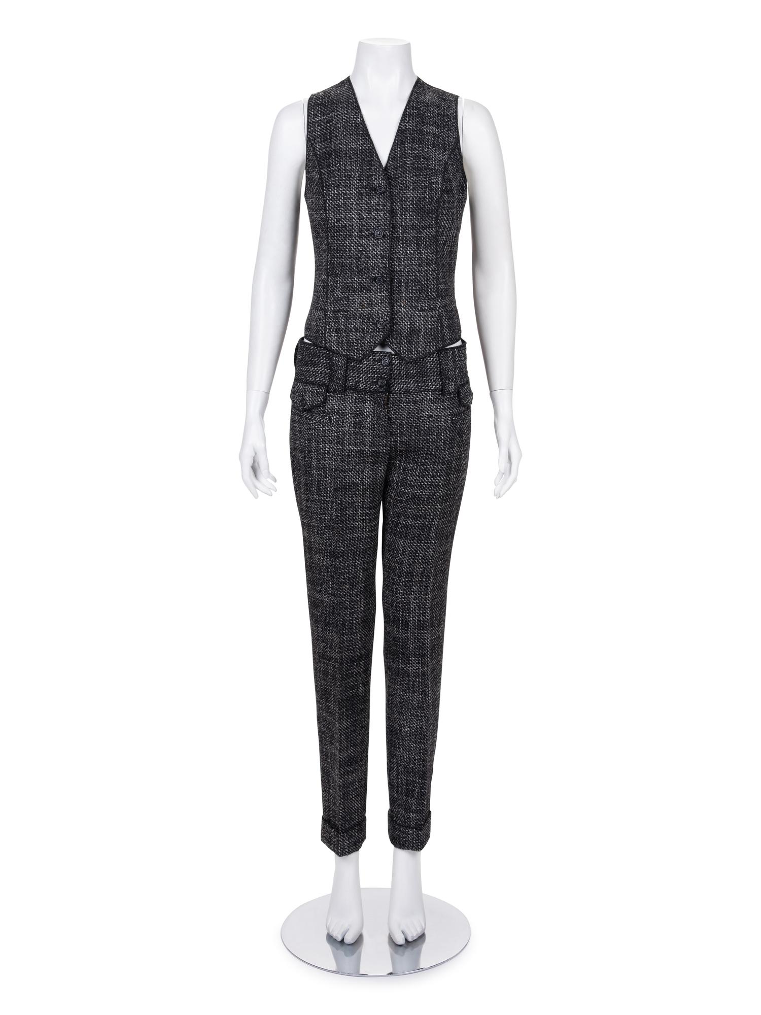 Seven Designer Separates Including: A Three Piece Patou Ensemble, One Ungaro Blouse and Jacket, and One Dolce & Gabbana Pant Suit, 1980-2000s