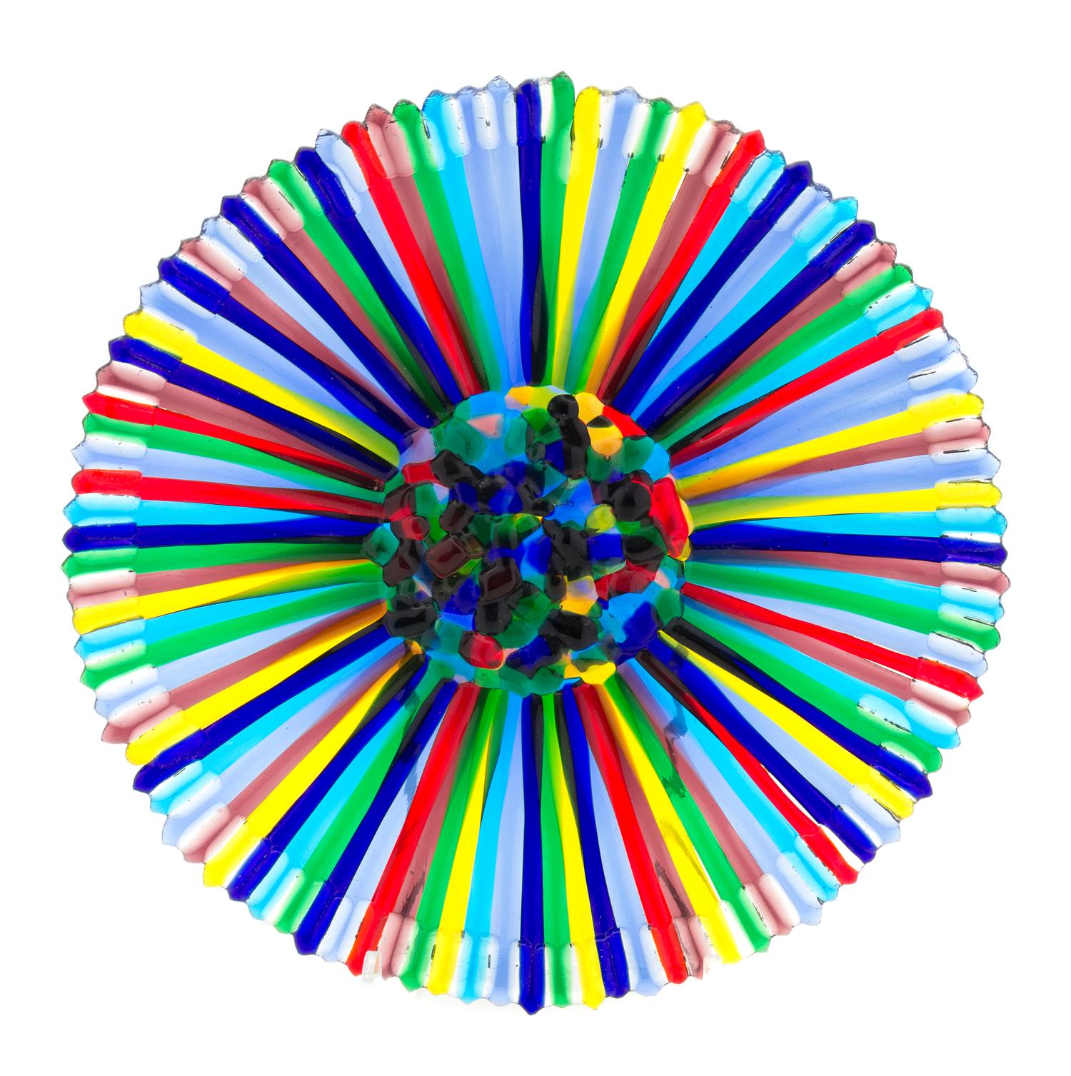A Studio Glass Plate Diameter 13 3/4 inches. — STUDIO K, 1996
