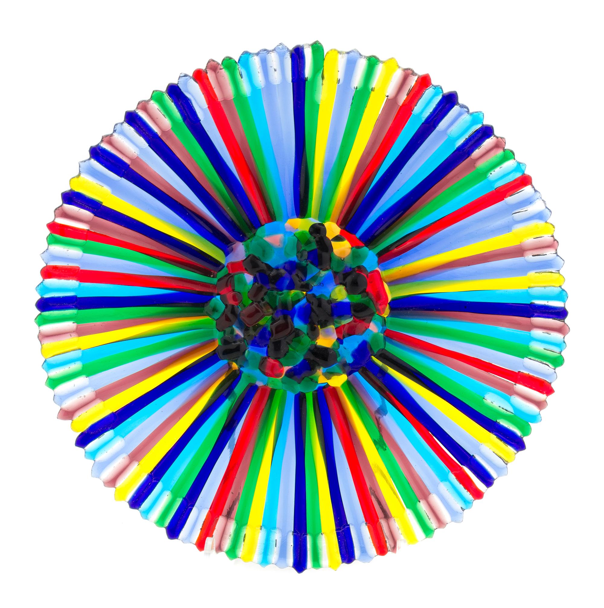 A Studio Glass Plate Diameter 13 3/4 inches. — STUDIO K, 1996
