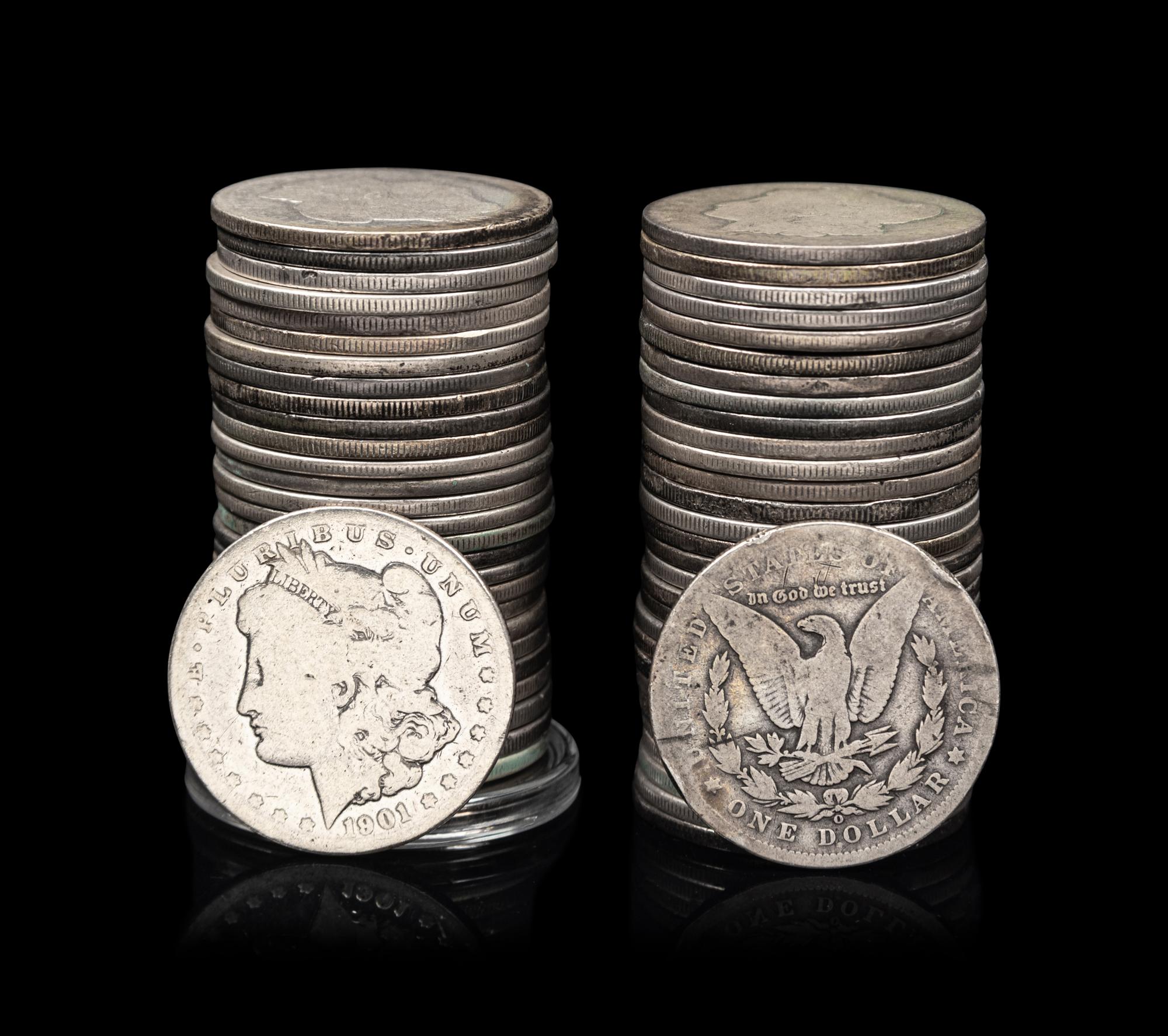 Fifty-Nine Morgan $1 Coins