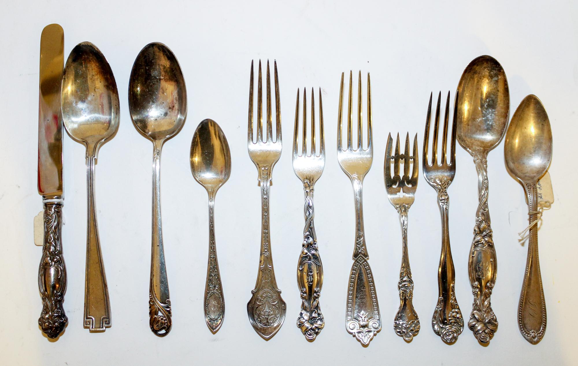 Collection of Silver and Silver Plate Articles